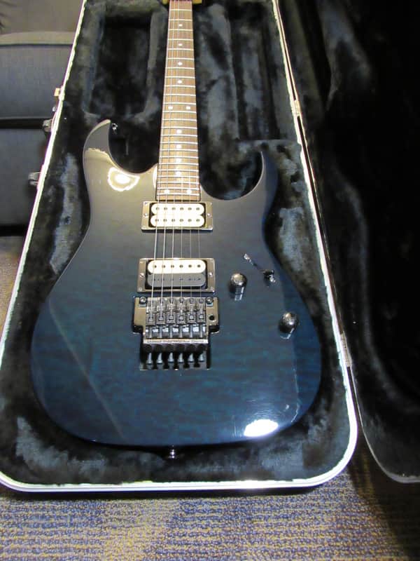 Ibanez RG520QS 1998 Transparent Blue image 1