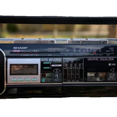 SHARP QT-Y14 Rare Vintage Cassette Deck Boombox Japan image 1