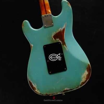 Fender Stratocaster Daphne blue Heavy Aged Relic image 10