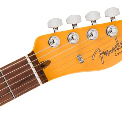 Fender American Ultra Luxe Vintage '60s Custom Telecaster Rosewood FB Lake Placid Blue with Case image 5
