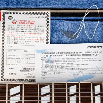 1990s Burny RSG-140 Vintage Double Neck SG, 6 & 12 String Guitar Cherry w/ Case & Tags, Japan image 18