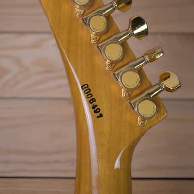 Orville By Gibson Explorer 1990 Clapton Cut- Natural Korina image 8