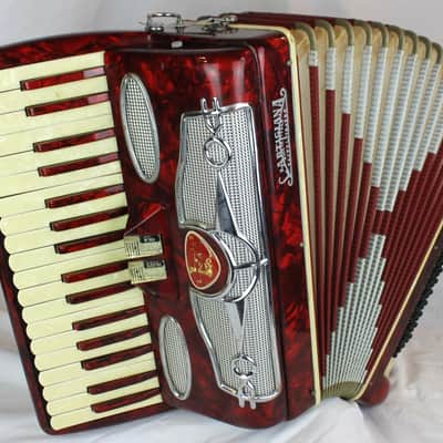 7628 - Candy Stripe S. Artigiana Castelfidardo Piano Accordion MM 34 80 image 1