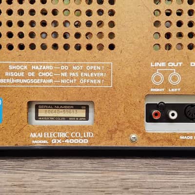 AKAI GX-4000D Rare Vintage Reel-to-Reel Tape Recorder Serviced Working Warranty image 15