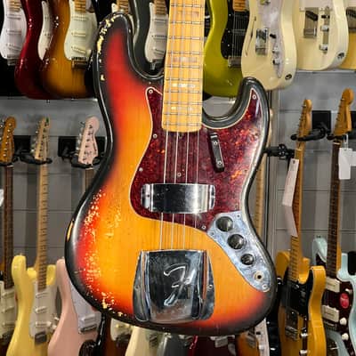 Fender   1973 Jazz Bass Sunburst Mn True Vintage image 1