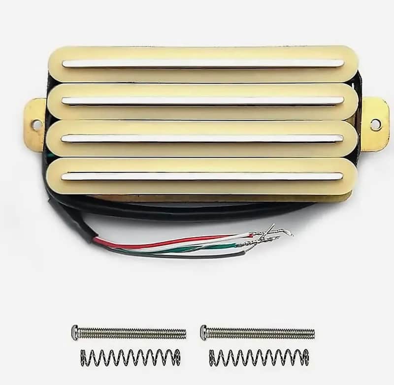 Ivory High Output Guitar Ceramic Dual Rail Humbucker Pickup image 1