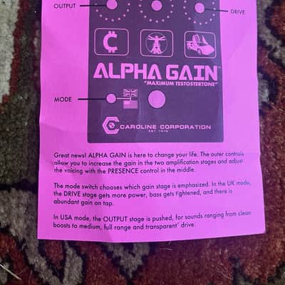 Caroline Guitar Company Alpha Gain 2023 - Sparkle Pink image 8