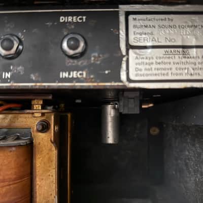 Burman Pro 4000 Bass Valve Amp 1970's image 4