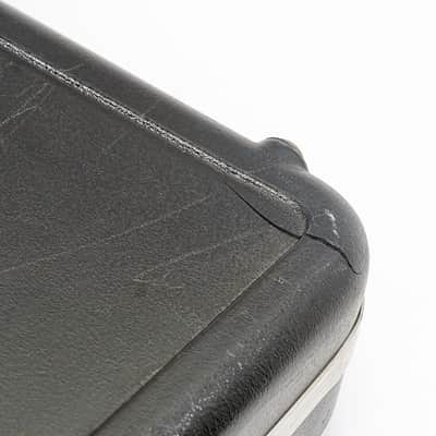 Fender USA Strat / Tele Hard Case – Black Exterior, Black Fur Interior, Vintage image 8