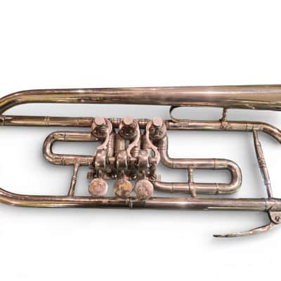 Professional Nickel Musical Trumpet for Interior Decoration Soviet Union 1959 USSR 1959 - Nickel image 7