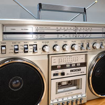 CROWN CSC-970L – RARE VINTAGE BOOMBOX / GHETTOBLASTER image 2