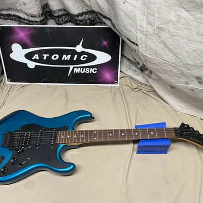Kramer USA Pacer Deluxe Guitar R2 nut 1980s Blue image 1