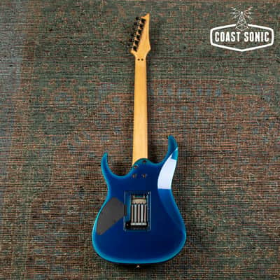 1995 Ibanez RGR470 RG Series, Fujigen made in Japan MIJ, Jewel Blue burst, image 4