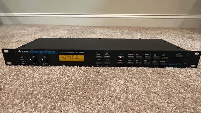Alesis QuadraVerb 20k Bandwidth Simultaneous Digital Effects Processor 1990s - Black image 1