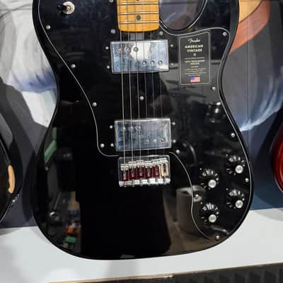 Fender American Vintage II 1975 Telecaster Deluxe Black 2025 - Black image 1