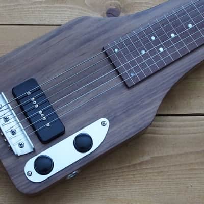Woodsville Chicago 51 Lap Steel - Walnut, with Padded Gig Bag image 2