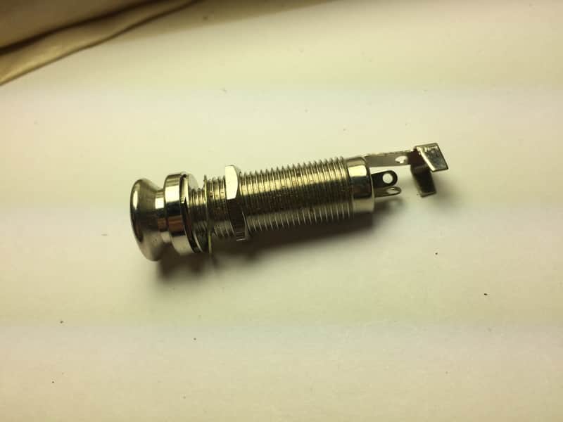 1/4" Barrel style Acoustic Guitar Endpin Jack - Stereo, Made in Japan image 1