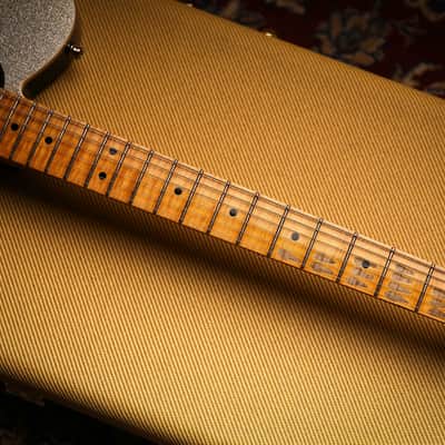 Fender Custom Shop Limited Double Esquire Relic Silver Sparkle & Case & Tags image 13