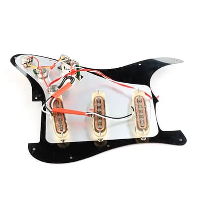 New Loaded Guitar Pickguard SSS Alnico 5 Pickup Capacitor Clear Bobbin for Strat ST image 2