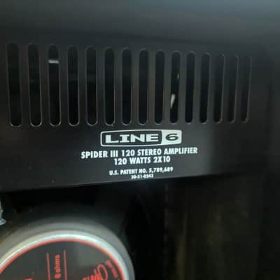 Line 6 Spider III 120 120-Watt 2x10" Stereo Digital Modeling Guitar Combo Amplifier Amp 2006 - 2009 - Black image 5