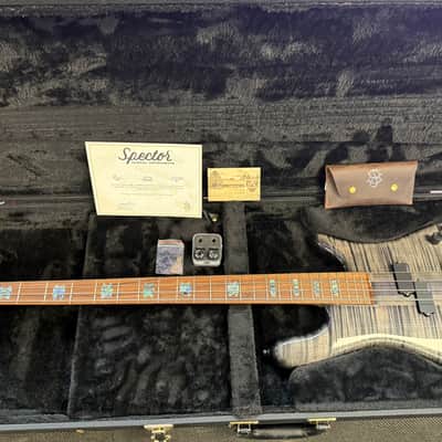Spector NS-2 4 String Bass Made In USA, Transparent Grey with Hardshell Case - Pre Owned image 9