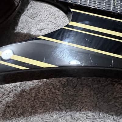 Schecter Synyster Gates Custom-S - Black and gold pinstripes image 7