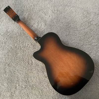 Sunburst Dobro Resonator Guitar, Plywood and Mahogany Body, Maple Neck and Rosewood Fingerboard image 12