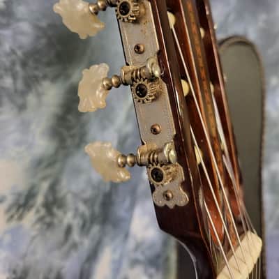 Vintage 1979 Hohner Classical HG-14 Guitar Natural  New Strings Original Soft Shell Case image 8