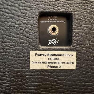 Peavey 1x12 40,watt Closed Back Extention Cabinet/Black Tolex.Ex-Condition. image 5