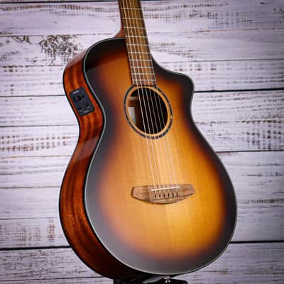 *DEMO* Breedlove Discovery S Concertina Edgeburst Acoustic-Electric Guitar | Red Cedar-African Mahogany image 5