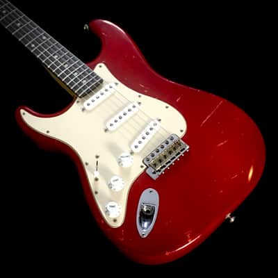 LEFTY! Vintage ST62 Fender Stratocaster Custom Relic Aged Crimson Red Nitro Lacquer New Maple Neck 7.5 Lb HSC image 9