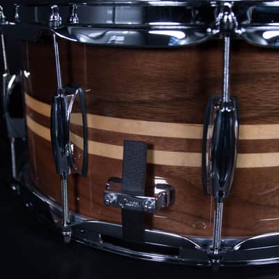 Gretsch 14" x 6.5" Full Range Snare Drum, Walnut with Dual Maple Inlay image 4