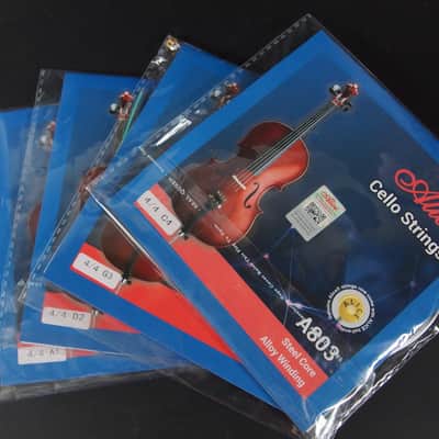 Alice Cello Strings Full Set, Steel Core with Alloy Winding, Cello Strings for 4/4 & 3/4 (Full Set A D G and C) image 2