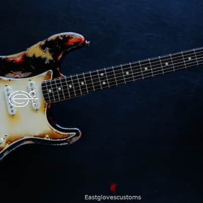 Fender Stratocaster Black Heavy Aged Relic image 17