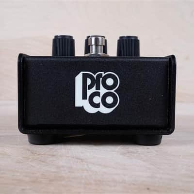 ProCo Rat 2 (Flat Box) Distortion 2000 Black Made in USA w/ Box, Warranty Card image 4