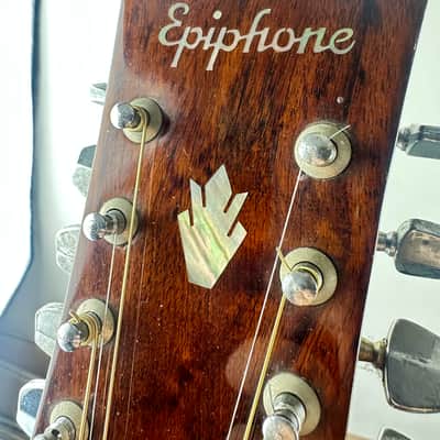 Epiphone PR-715-12 String Acoustic Dreadnought Guitar 1988 Natural Made In Korea image 15