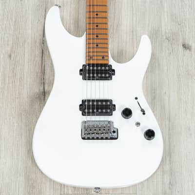 Ibanez AZ2402 Prestige Guitar, S-Tech Roasted Maple Fretboard, Pearl White Flat image 2