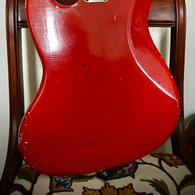 RARE Pre-CBS ‘64 Fender Jazz Bass in Orig’l Dakota Red w Matching Headstock image 10