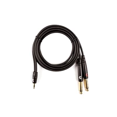 D'Addario PW-MPTS-06 Custom Series 1/8" TRS to Dual 1/4" Audio Cable - 6'