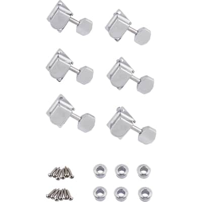 Fender 70s F-Style Stratocaster/Telecaster Guitar Tuning Machines, Chrome, Set of 6 image 1