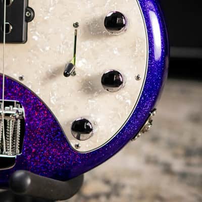 Ernie Ball Music Man StingRay Special 5-String Electric Bass - Violet Sparkle Burst with Hard Bag image 11