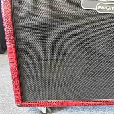 Mesa Boogie 4x12 4FB Oversized Recto Cabinet- Custom Red Crocodile Tolex 2007 - w/cover + casters image 3