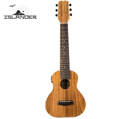 Islander GL6-EQ 6-String Acoustic Electric Baritone Ukulele, Acacia Body image 9