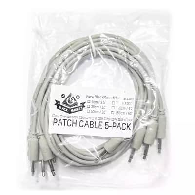 Black Market Modular Eurorack Patch Cables (100cm - Grey - 5 Pack) image 3