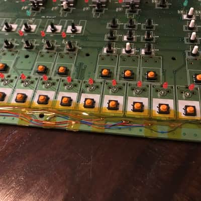 Yamaha RM1X Switch Assembly Control Panel Yamaha XU710 - Repaired image 2