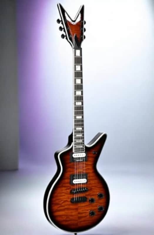 Dean Cadillac Select Quilt Top Electric Guitar, Trans Brazilia Finish, Mahogany Body & Set Neck, Seymour Duncan Pickups image 1
