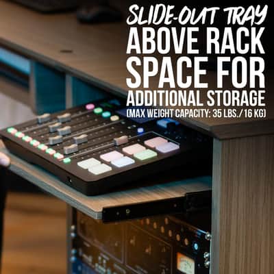 Gator 10U Recording Studio Effects Rack Desk Table Cabinet Grey image 8