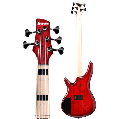 Ibanez ANB205 Adam Nitti Signature 5-String Bass Regular Transparent Wine Red Burst image 4