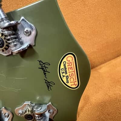 Gretsch G6118T-R Gretsch Anniversary Stephen Stern Masterbuilt Relic USA Mint 2007 - Relic Two Tone Smoke Green image 22