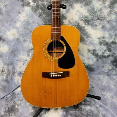 1973 Yamaha FG-160-1 Natural Dreadnought Guitar New Strings Pro Setup Original Soft Shell Case image 1